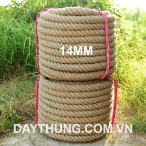 1 mét dây thừng 14mm làm từ sợi gai thực vật
