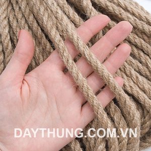 1 mét dây thừng trang trí 8mm làm từ sợi gai thực vật